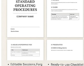 Administratief SOP-sjabloonpakket | Bundel met bewerkbare Office-procedures