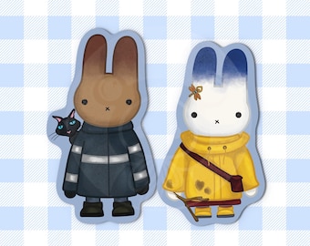 Coraline x Bunny Stickers | 2-pack