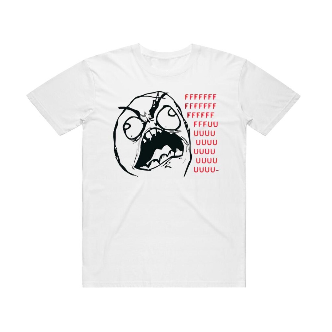 Fu Guy Rage Comics T-shirt – Classic Meme Tee | 100% Organic Cotton