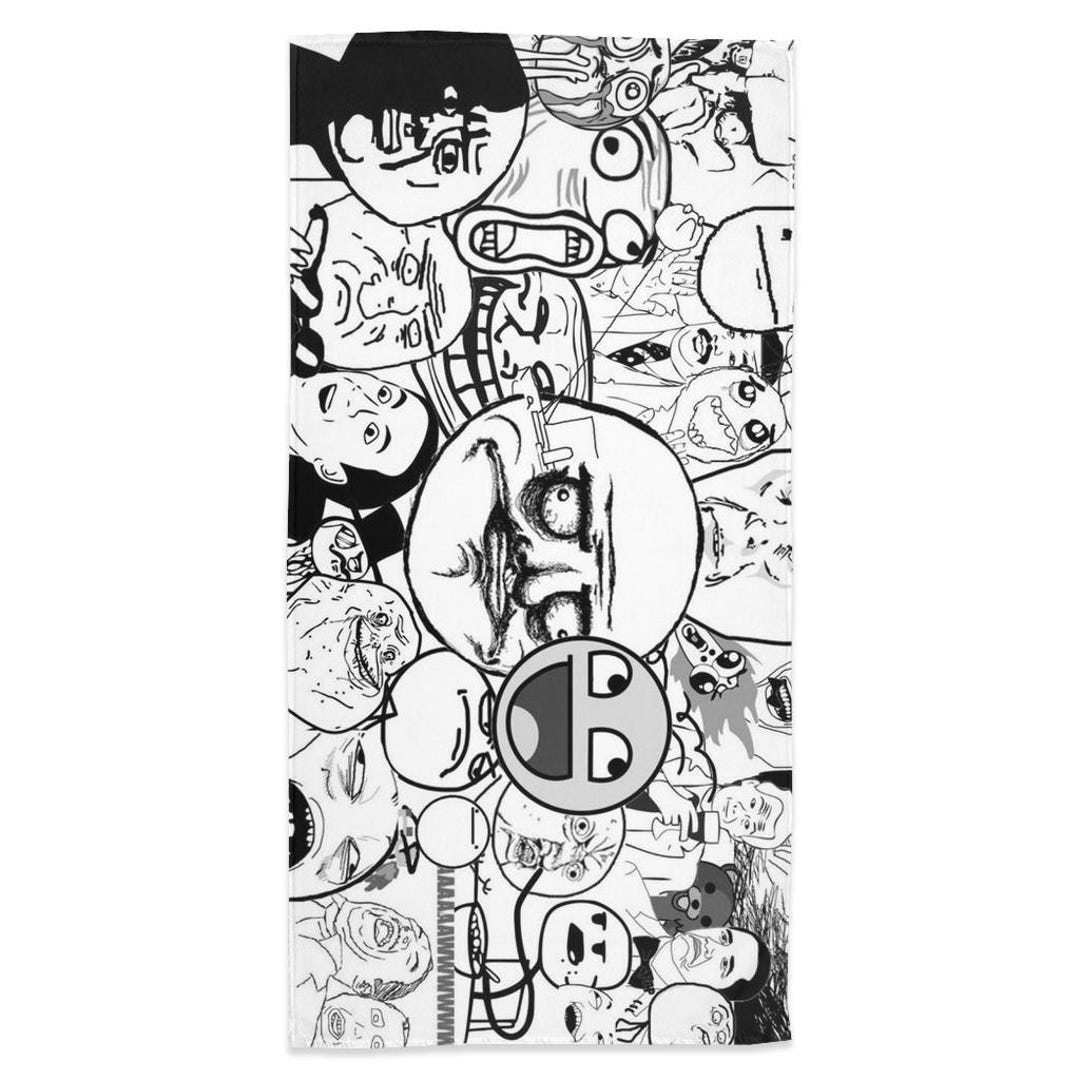 Rage Comics Bath Towel - Trollface Meme Towel - Absorbent Microfiber - Etsy