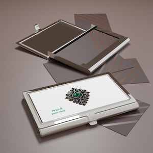 Elegante tarjetero de presentación con diseño artístico, tarjetero profesional, accesorio de escritorio de oficina, regalo para emprendedores, elegante [...]
