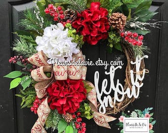 christmas wreath etsy