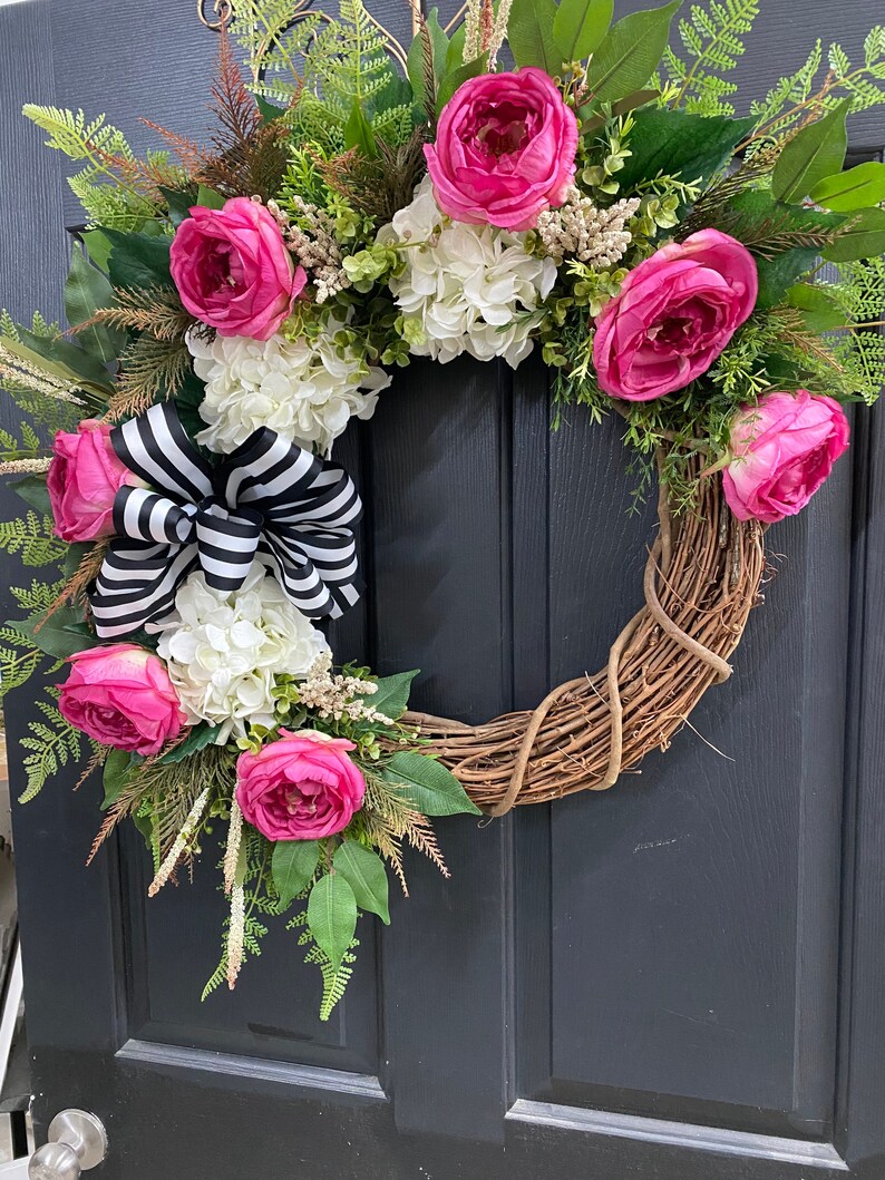 Summer Wreaths for Front Door Front Door Wreaths Wreaths Etsy