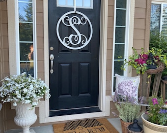 Summer Wreaths | Monogram Wreaths | Wreath for Door | Spring Wreaths | Gift for Birthday | Wreath for Home | Hydrangea Wreaths | Front Door