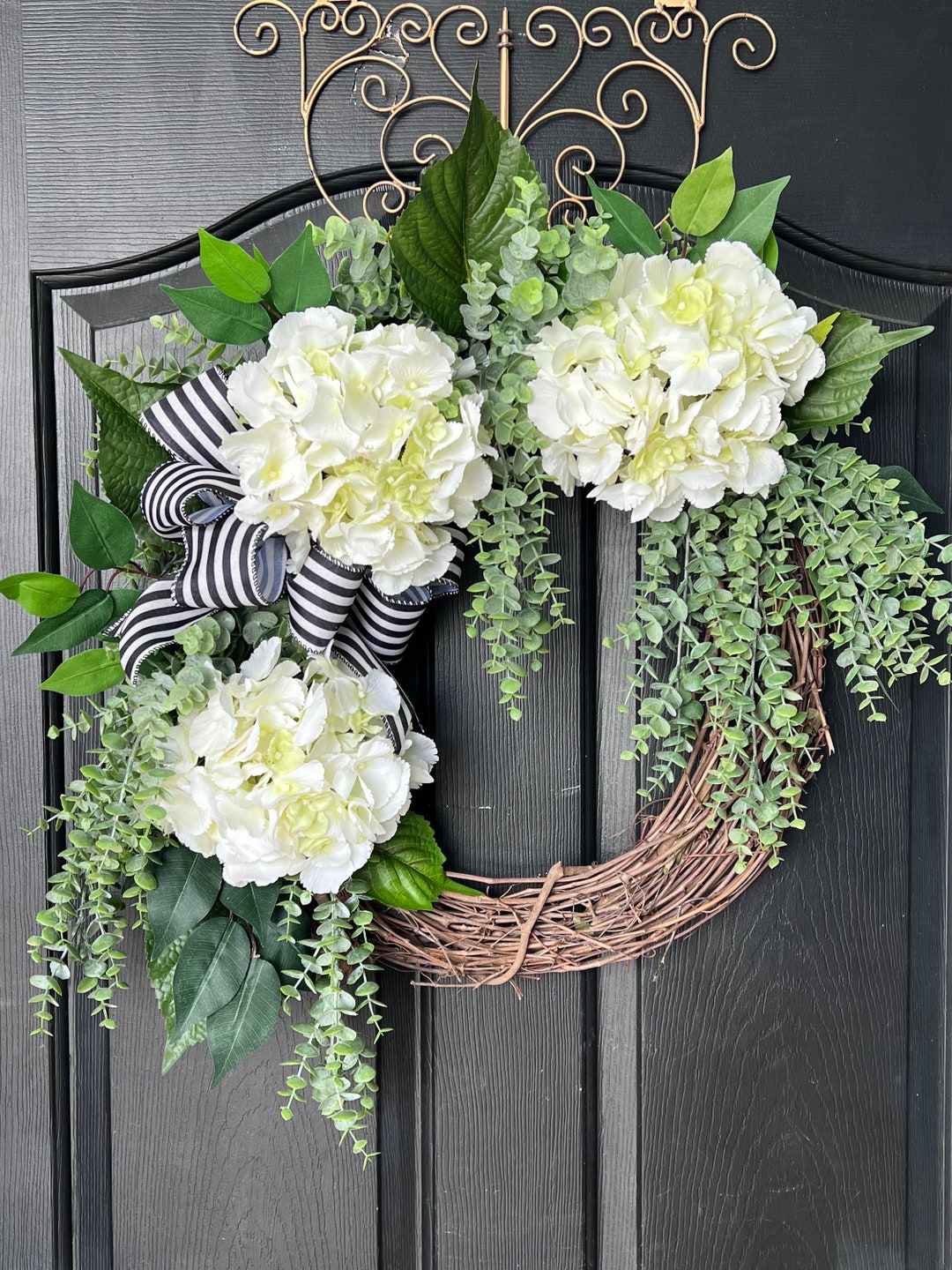 French Country Wreaths Front Door Wreaths Cottage Door Wreaths Door Decor Hydrangea Wreaths ...