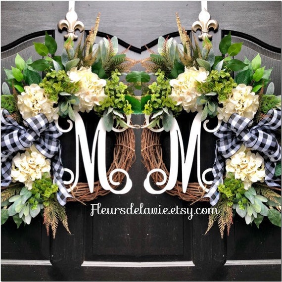 New Double Door Wreaths Spring Wreaths For Front Door Farm Etsy