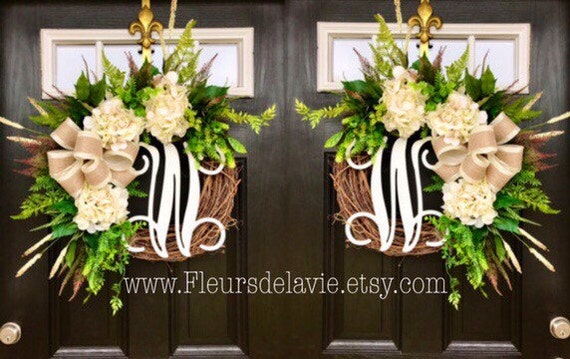 New Double Door Wreaths Spring Wreaths For Front Door Farm Etsy