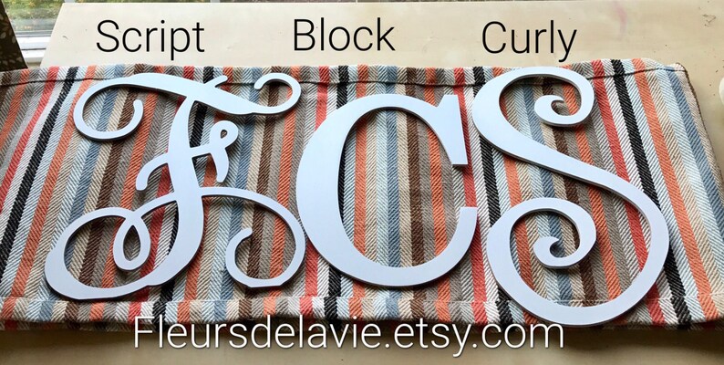 Monongram Letters, Script Letters, Block Letters, Curly Letters ...