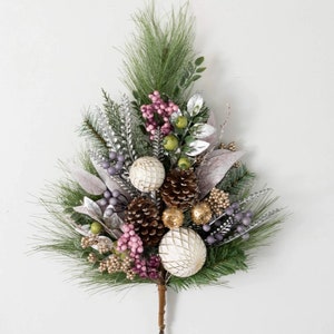 Mischkugel Kieferngeäst | Weihnachtsspray | Weihnachtsstielen