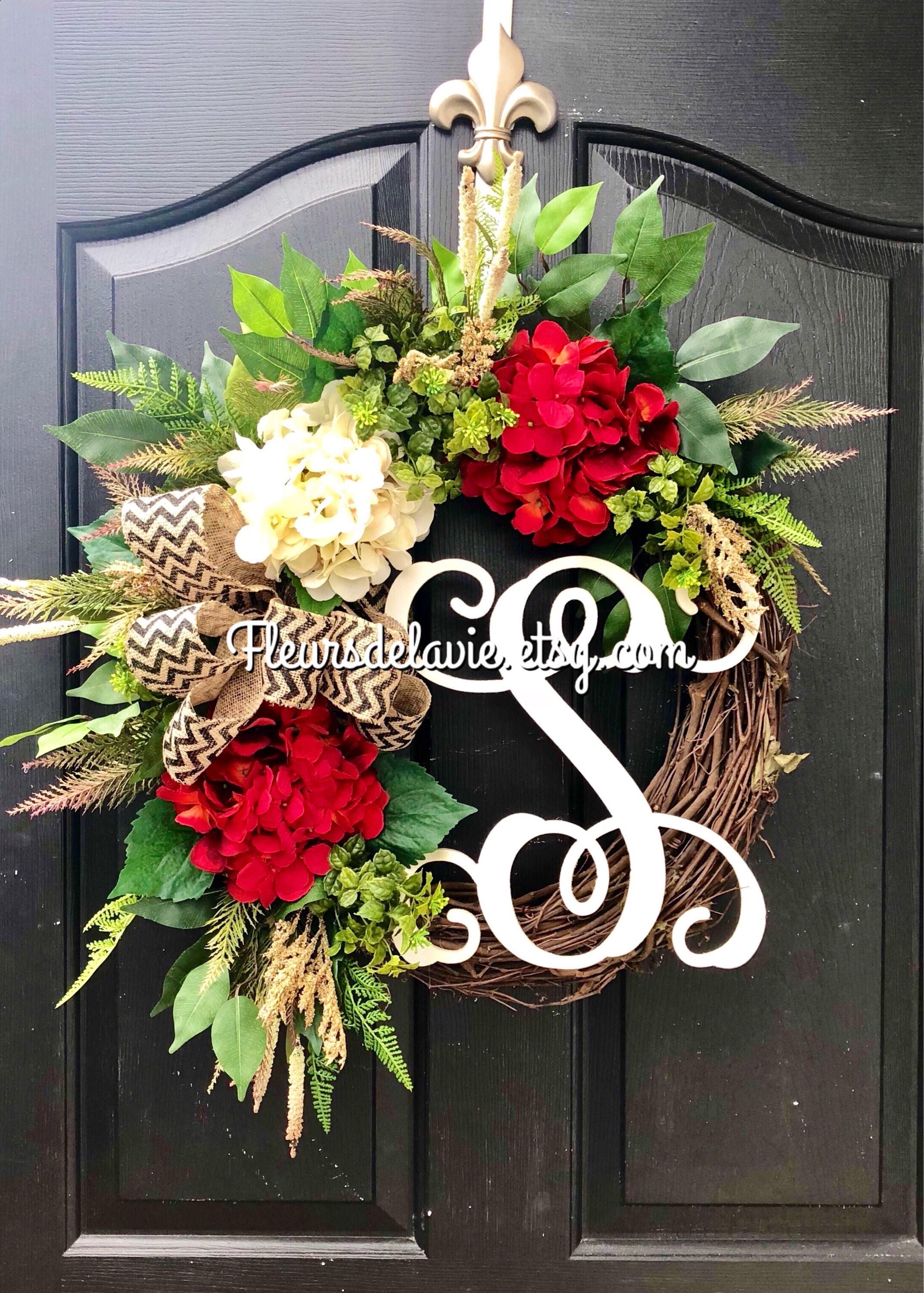 outdoor front door wreaths on New Spring Door Wreaths Summer Wreaths For Front Door Etsy
