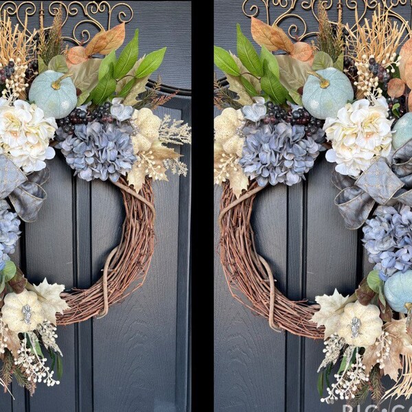 French Door Wreath Etsy