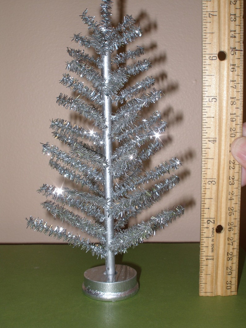 1:12 scale silver aluminum Christmas tree | Etsy