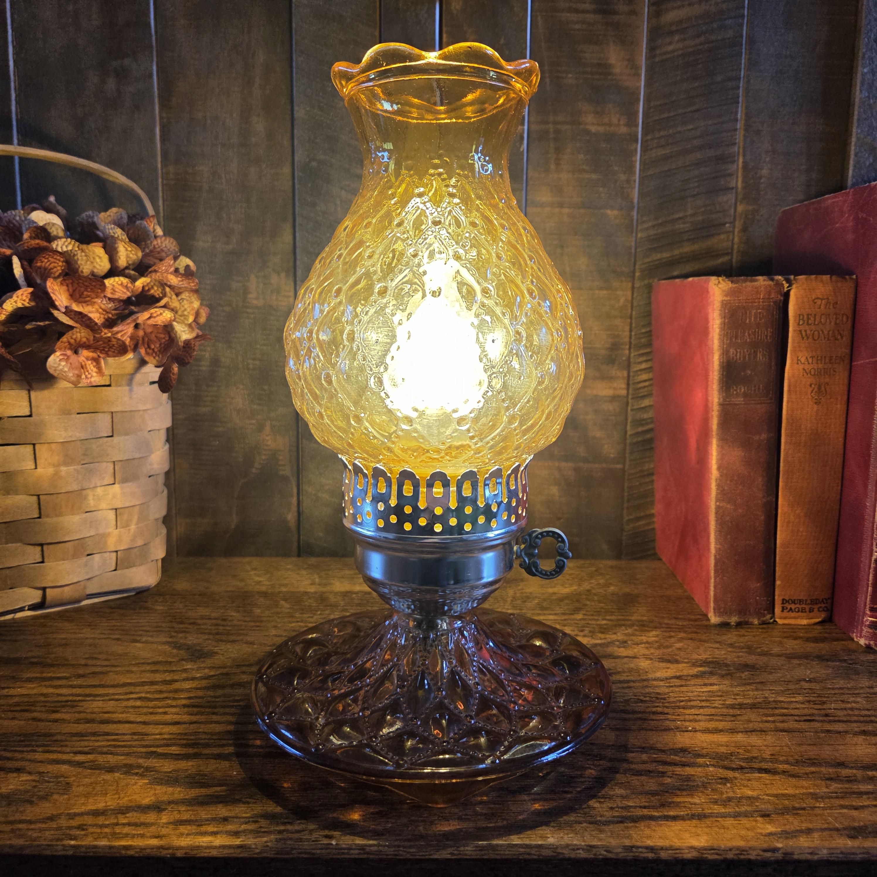 Amber Hurricane Lamp Quilted - Etsy