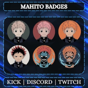 Fictional Character Twitch Badges For Twitch/Youtube/Discord | Bit Badges | Twitch Anime Badges | Stream Badges | Twitch Graphics.