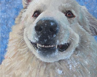 Hand-Painted Pet Portrait: Custom Dog, Cat, or Animal Painting