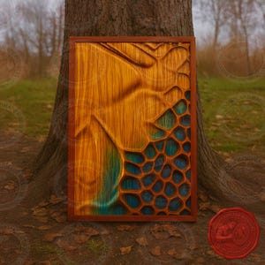 Abstract Wooden Wall Art, 3D Carved Wood Panel, Modern Organic Wood Sculpture, Handmade Geometric Wall Decor, Rustic Art for Home