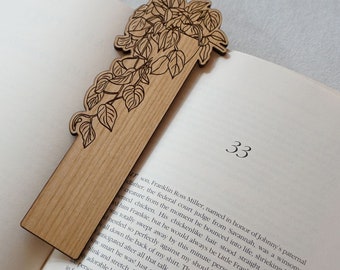 Hanging Pothos | Wood Bookmark