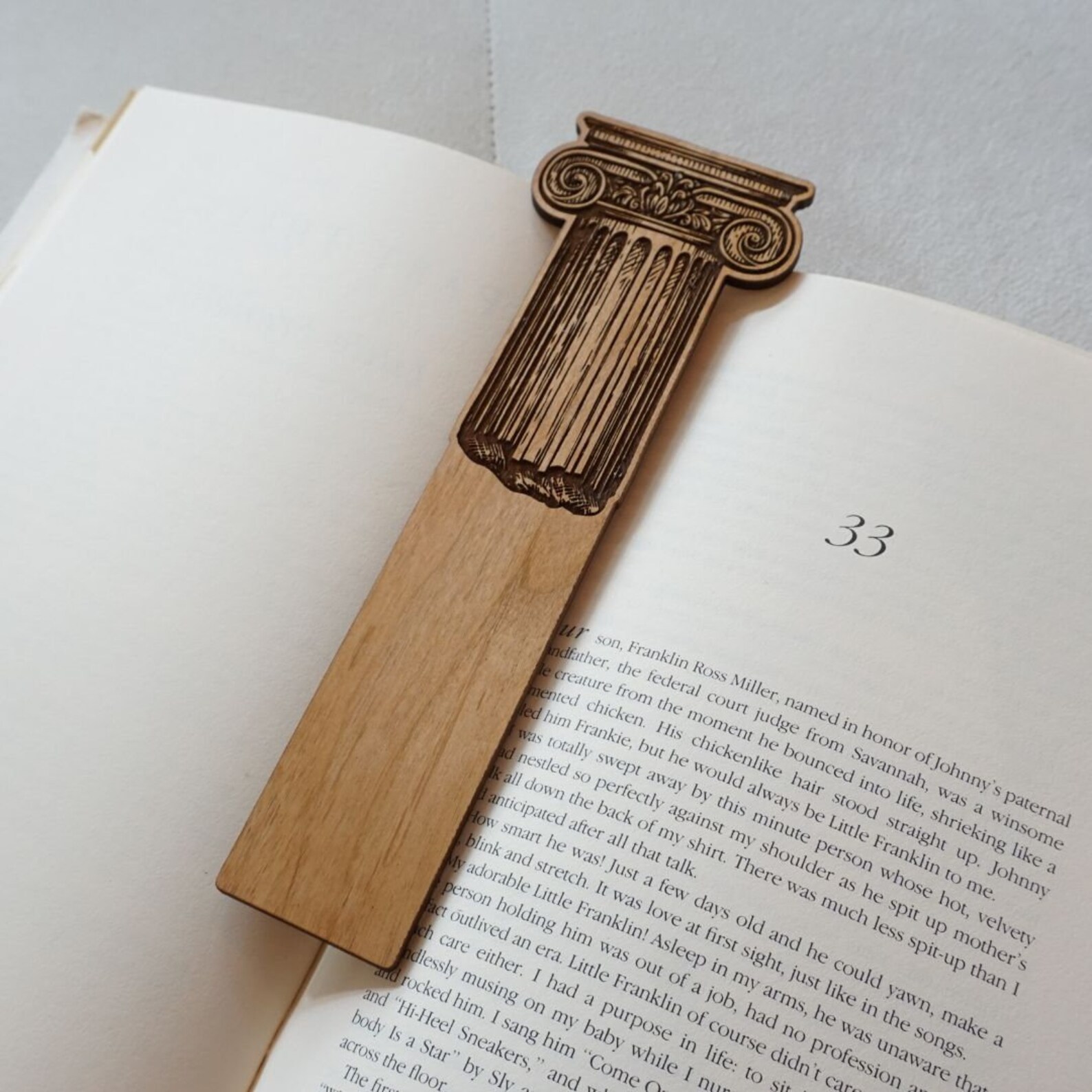 Roman Pillar | Wood Bookmark - Etsy