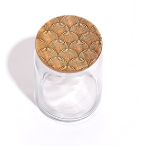 Ray / Wood Lid Glass Jar