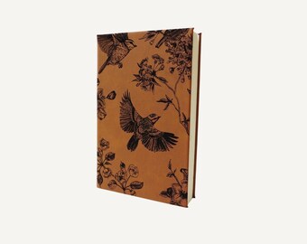 Vintage Bird | Faux Leather Lined Journal