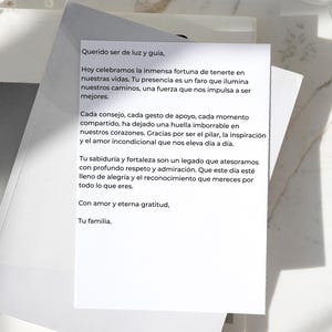 Carta Emotiva y Personalizable para Papá, Abuelo, Padrastro, Mentor | Regalo Día del Padre Imprimible Digital | Descarga Instantánea Úsalo
