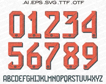 Bayern Munich 25-26 Font, Football Vector (Digital Download)