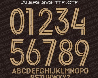 LAFC Fußball Schriftarten Vektorgrafik, Los Angeles Football Club (Digitaler Download)