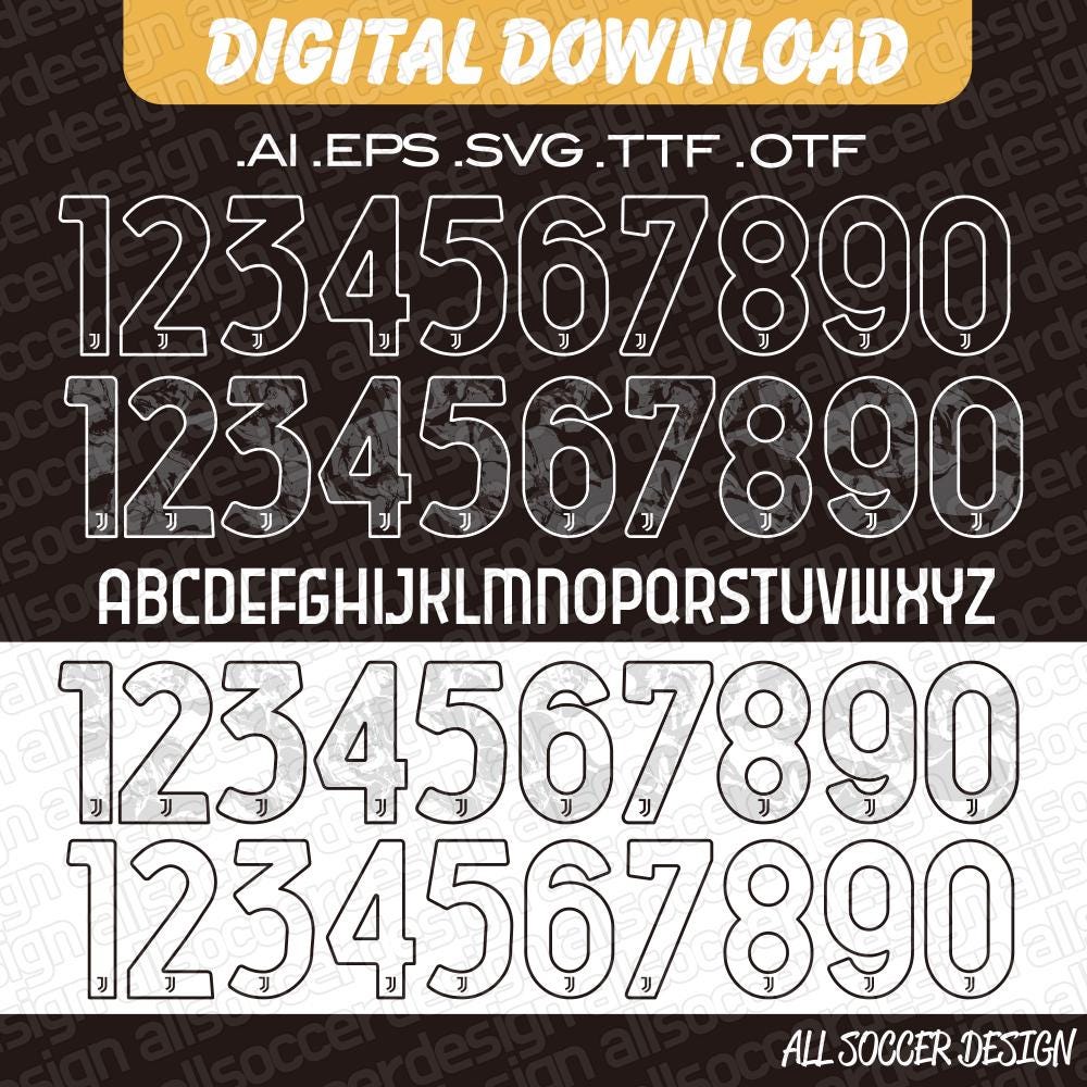 Juventus font - Etsy 日本