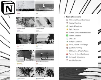 2026 All-In-One Planner  | Notion Template