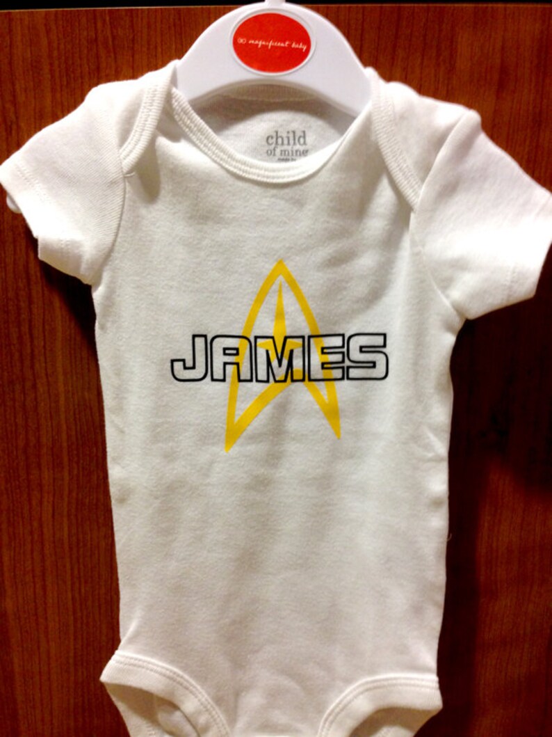 Customizable Star Trek Captain Baby Onesie