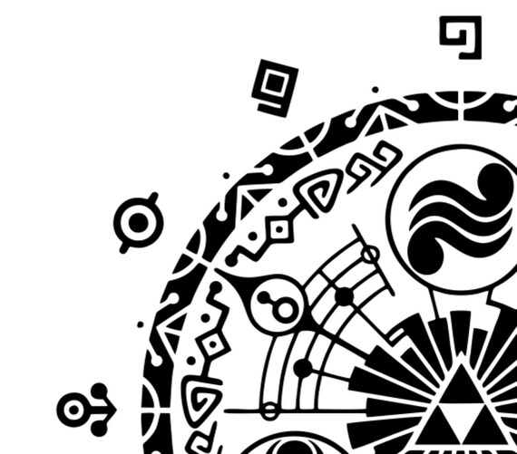 Legend Of Zelda Magic Circle Vector File Etsy