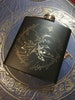 Lord of the Rings Engraved Flasks, Various Leather, Matte Black 