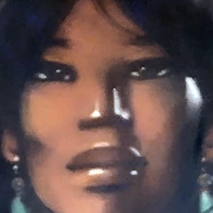 Pastel Painting of American Native (First Nations) Maiden by Gerda Christoffersen