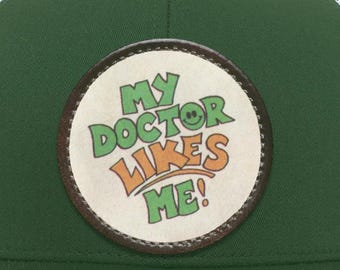 Retro Medical Graphic | 80s Trucker Snap Back Hat | “My Doctor Likes Me”