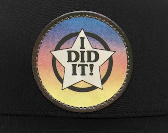 80s Achievement Retro Trucker Snap Back Hat | “I Did It!” Vintage Graphic