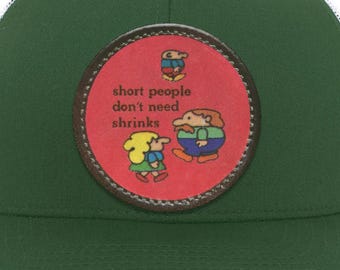 80s Short People Retro Trucker Snap Back Hat | “Short People Don’t Need Shrinks” Graphic
