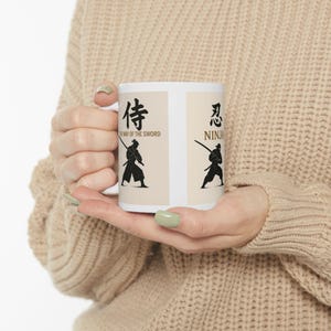Ninja Ceramic Mug - Perfect Gift for Martial Arts Lovers, Coffee Drinkers, Personalized Gift, Unique Kitchen Decor, 11oz & 15oz Options