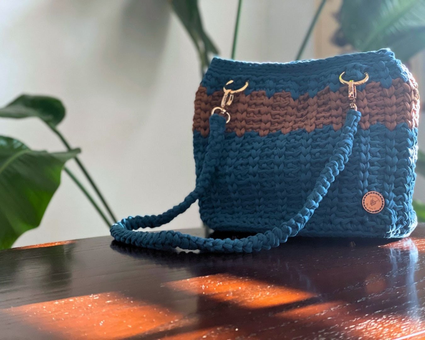 Crochet Bag Tshirt Yarn Bag Mink Color Bag Luxury Bag 