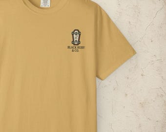 The Basic Tee by Black Ruby & Co. - 10 Color | Comfort Colors Shirt | Small Front Graphic | Tattoo Style | Vintage Streetwear | Grungy | Emo