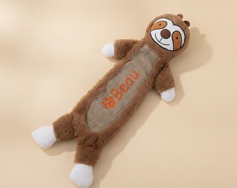 Personalized Large Dog Toy with Name Embroidered Dog Toy with Squeaker for Dog Birthday Gifts Custom Dog Toy with Name for New Puppy Gifts