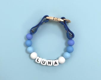 Personalized Bead Dog Collar with Matching Owner Bracelet Gift for Dog Mom Custom Puppy Collar with Name Waterproof Dog Collar and Leash Set
