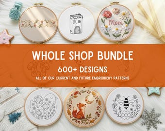 Hela butiken Broderimönster Paket | Mega Handbroderidesigner