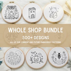 Whole Shop Embroidery Patterns Bundle | Mega Hand Embroidery Designs