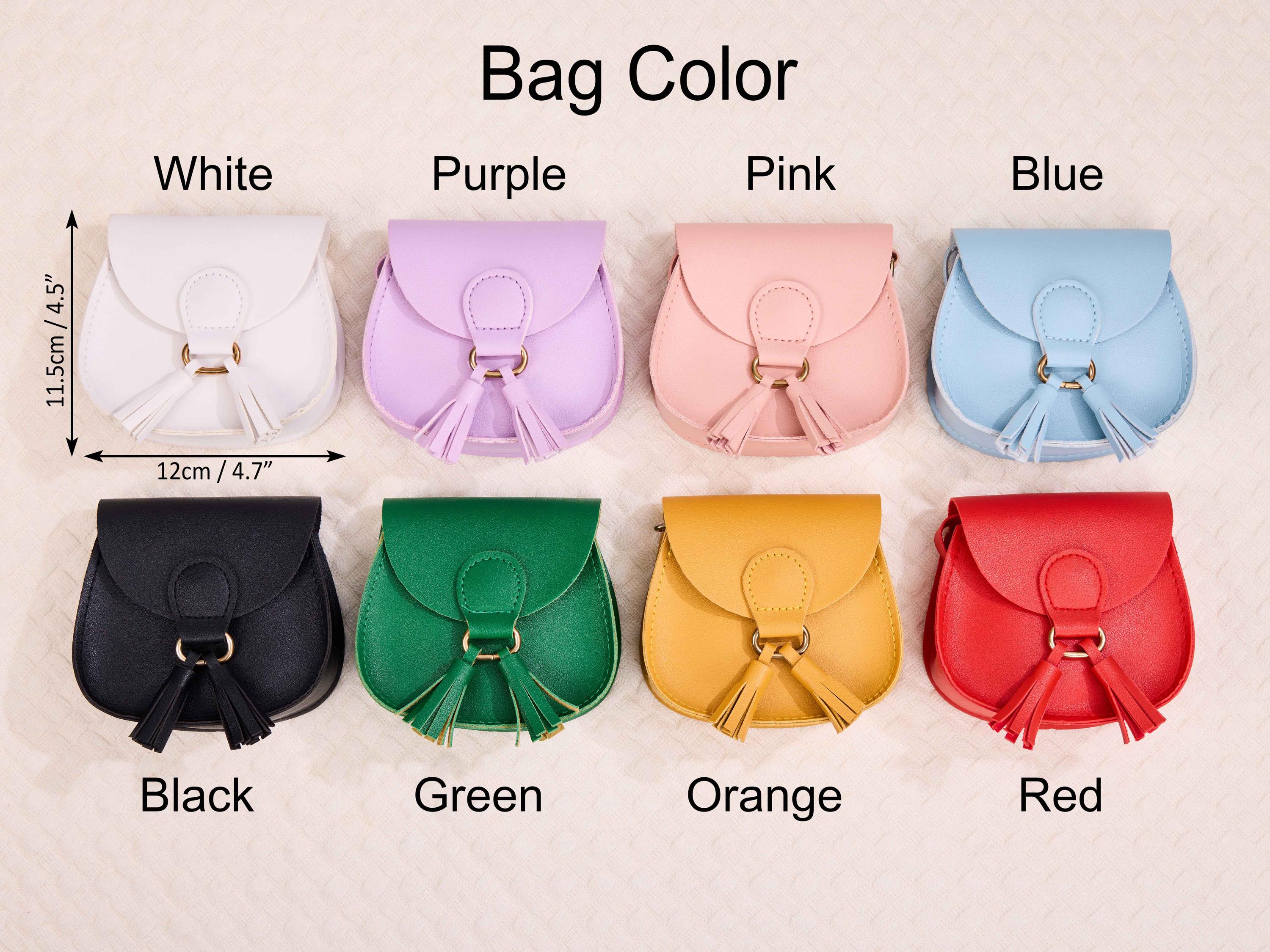 Personalized Little Girls Purse With Tasse,Custom Kids Purse With Name,Kid Crossbody Bag,Girl Handbag,Toddler Bag With Name,Little Girl Gift