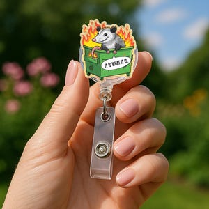 Badgehaspel grappig opossum: ID-houder Sarcastic Humor