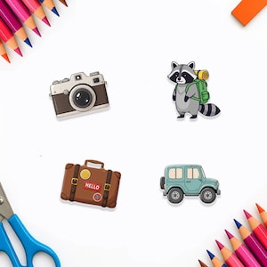 Adventure Clog Charms Set: Travel Shoe Accessories