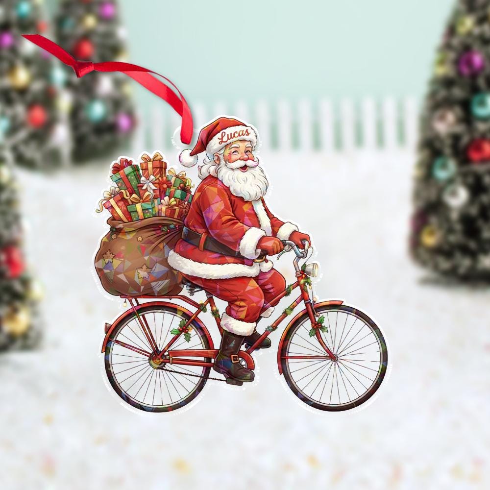Santa on Bicycle Canada