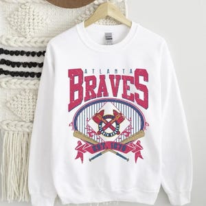 Vintage 90s Atlanta Braves Sweatshirt, Atlanta Baseball Vintage Est 1876, Braves Baseball Unisex Shirt, ATL Gear, Braves MLB, Gameday Shirt