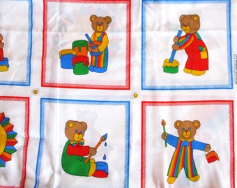Allgemeine Grüße Co Teddy Bär Quilt Blocks Stoff 3 yds