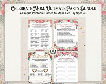 Mothers Day Trivia Worksheet Game, Mothers Day Activity Bundle, Mothers Day Brunch Games, Mothers Day Luncheon, Ice Breaker Games, Tea Party